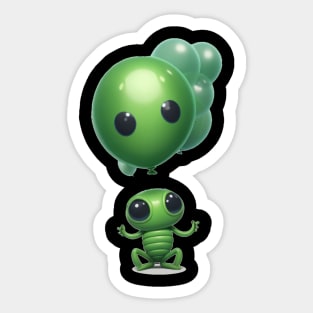 Cute alien Sticker